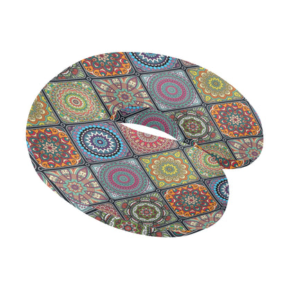 Bohemian Pattern Print Design 05 U-Shaped Travel Neck Pillow