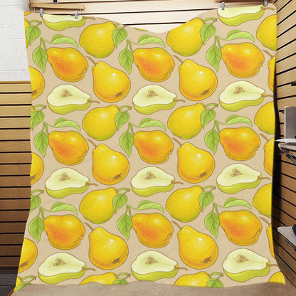 Pear Pattern Print Design PE05 Premium Quilt