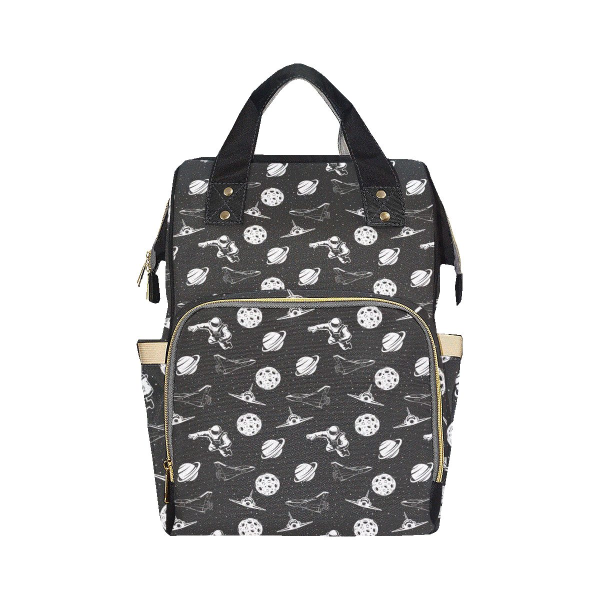 Space Astronauts Print Diaper Bag Backpack