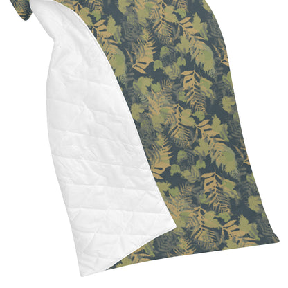 Camouflage Tropical Pattern Print Design 04 Premium Quilt