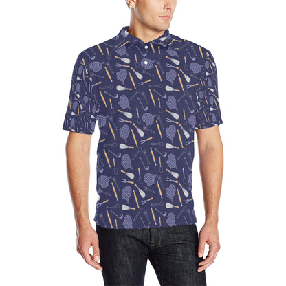 Cooking Kitchen Tools Pattern Print Design 04 Men Polo Shirt