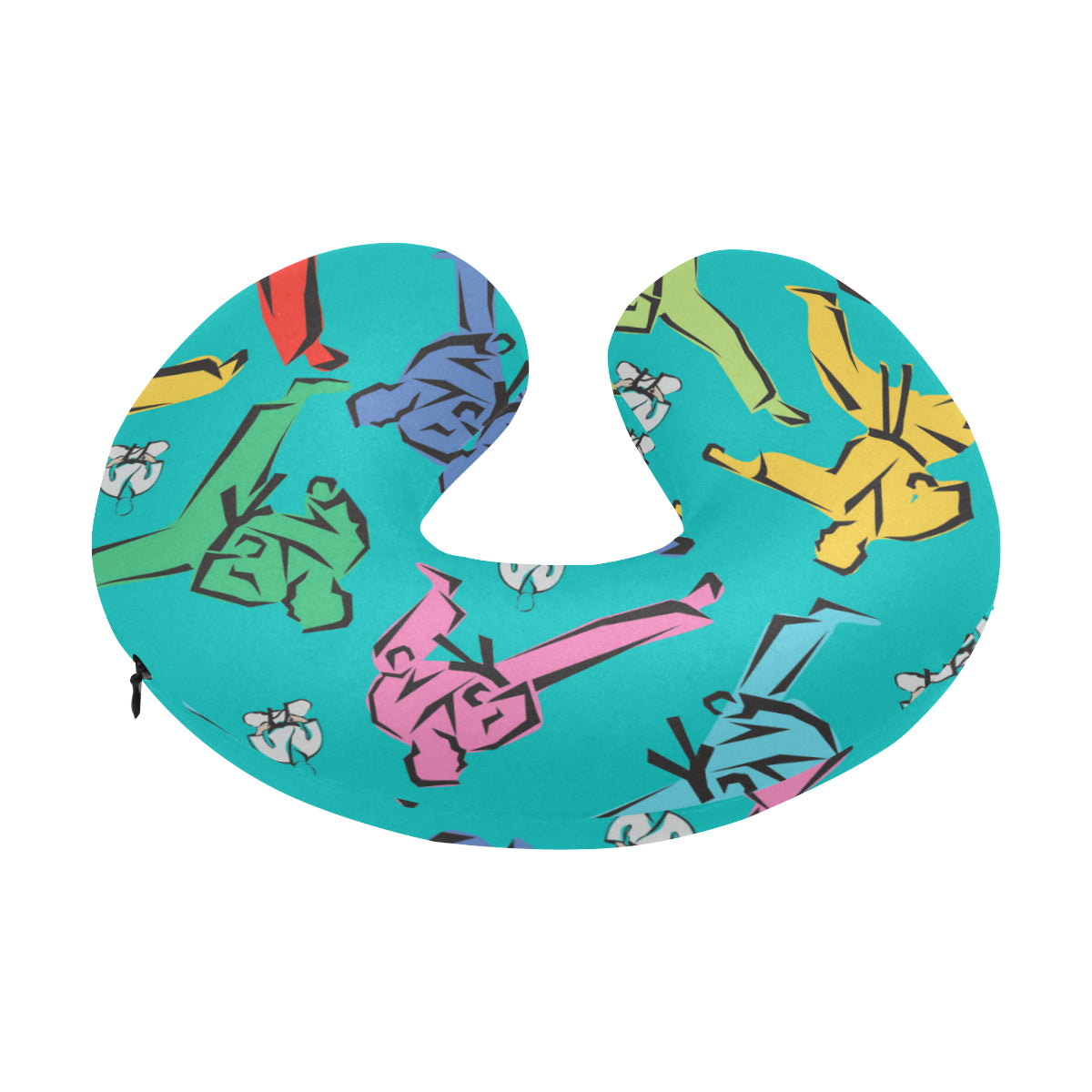 Judo Pattern Print Design 01 U-Shaped Travel Neck Pillow