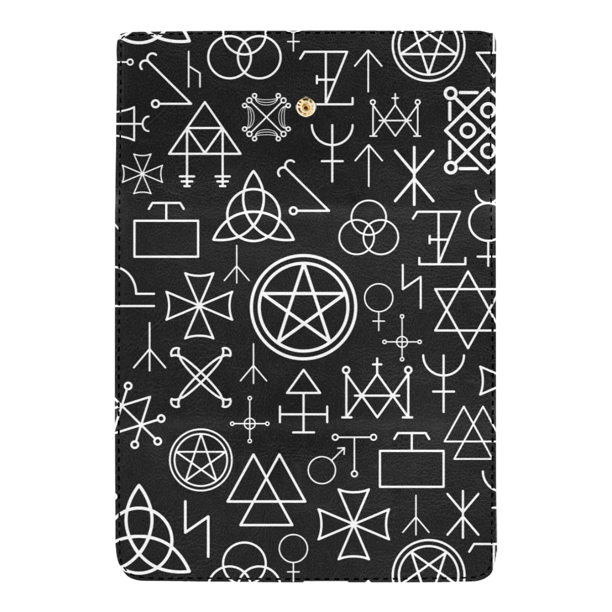 Pentagram Pattern Print Design A02 Women's Trifold Wallet