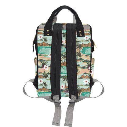 Pacific island Pattern Print Design A03 Diaper Bag Backpack