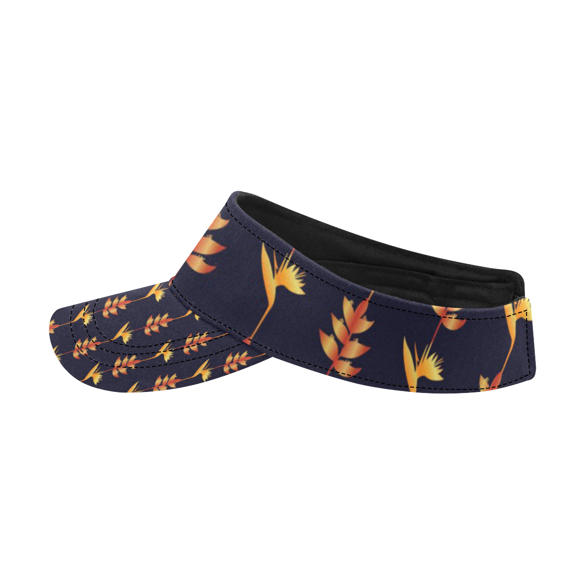 Heliconia Pattern Print Design HL06 Unisex Sun Visor