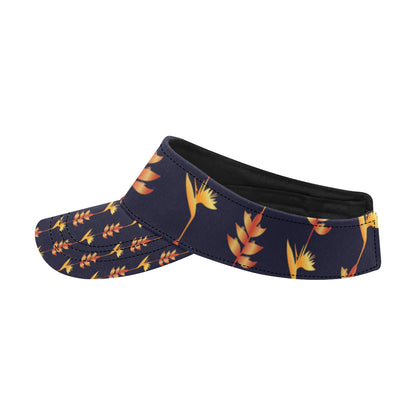 Heliconia Pattern Print Design HL06 Unisex Sun Visor