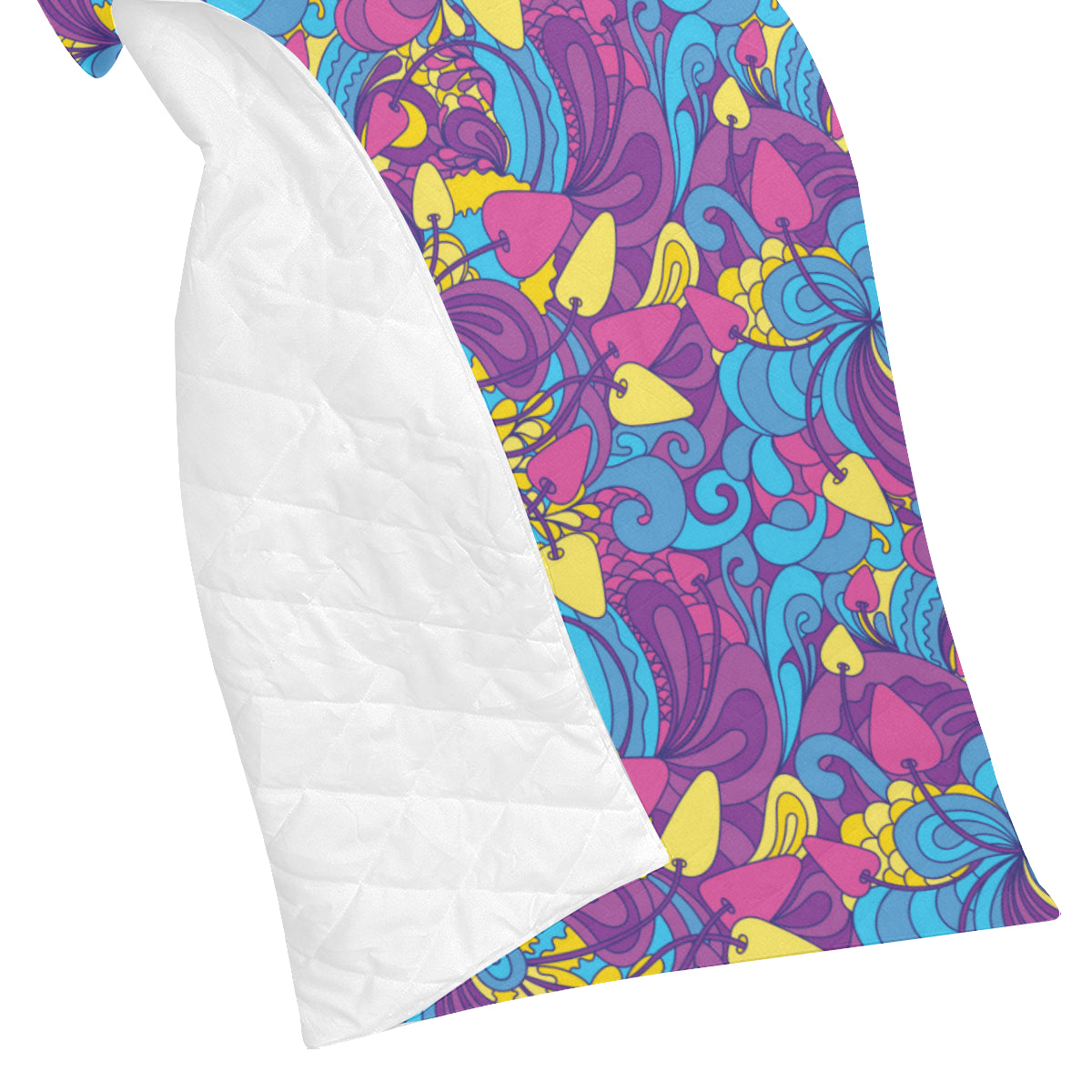 Psychedelic Mushroom Pattern Print Design A03 Premium Quilt