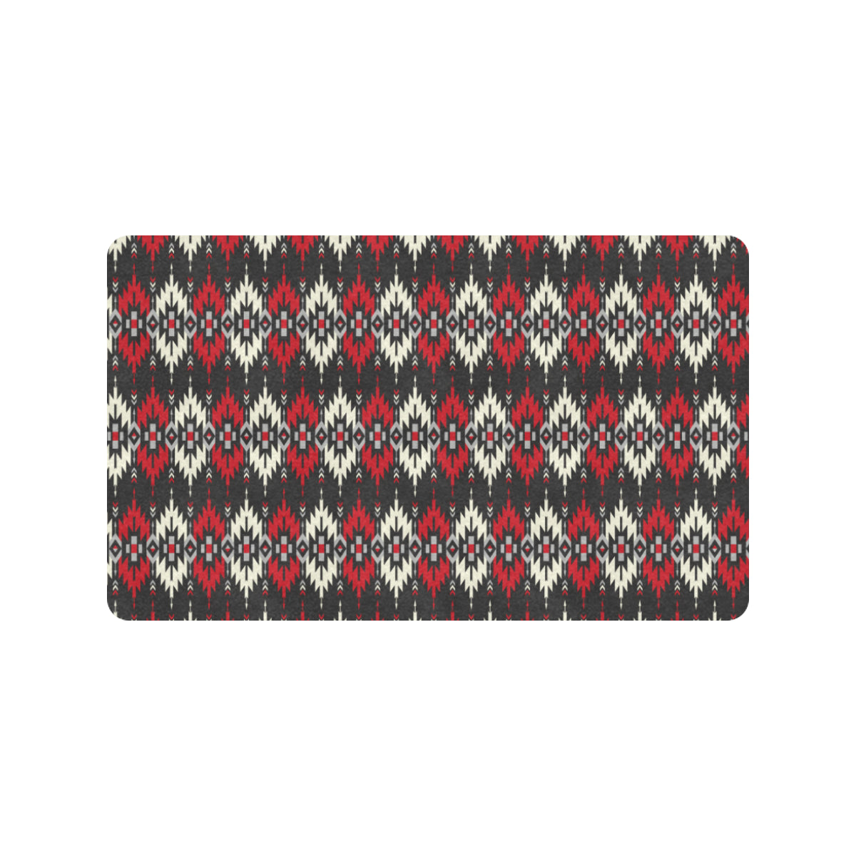 Southwestern Pattern Rubber Doormat