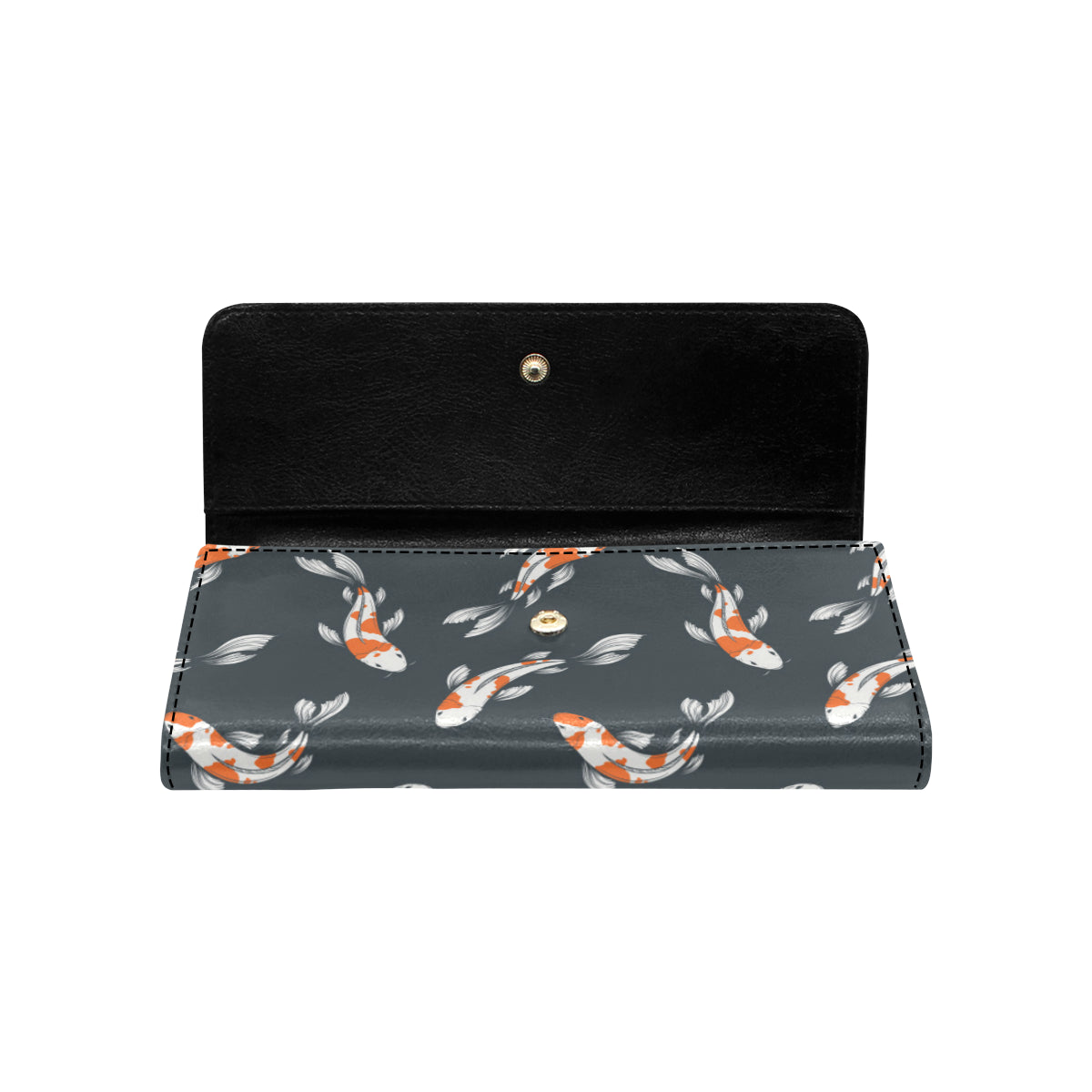 KOI Fish Pattern Print Design 04 Women's Trifold Wallet