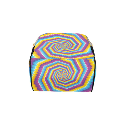 Optical illusion Pattern Print Design A04 Diaper Bag Backpack