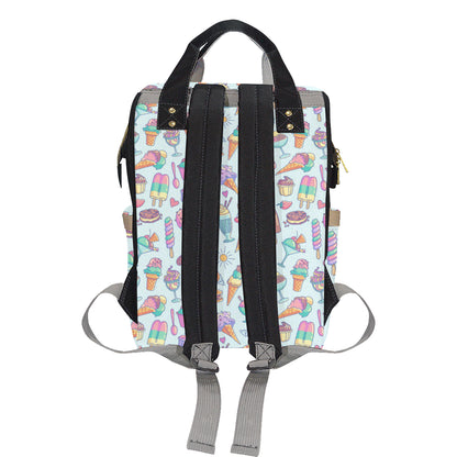 Ice Cream Pattern Print Design IC02 Diaper Bag Backpack