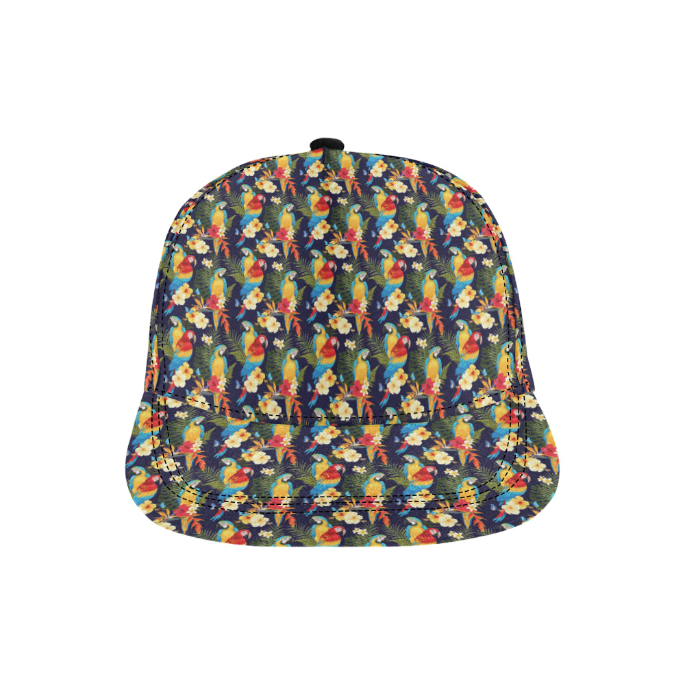 Parrot Themed Design Snapback Cap