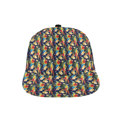 Parrot Themed Design Snapback Cap