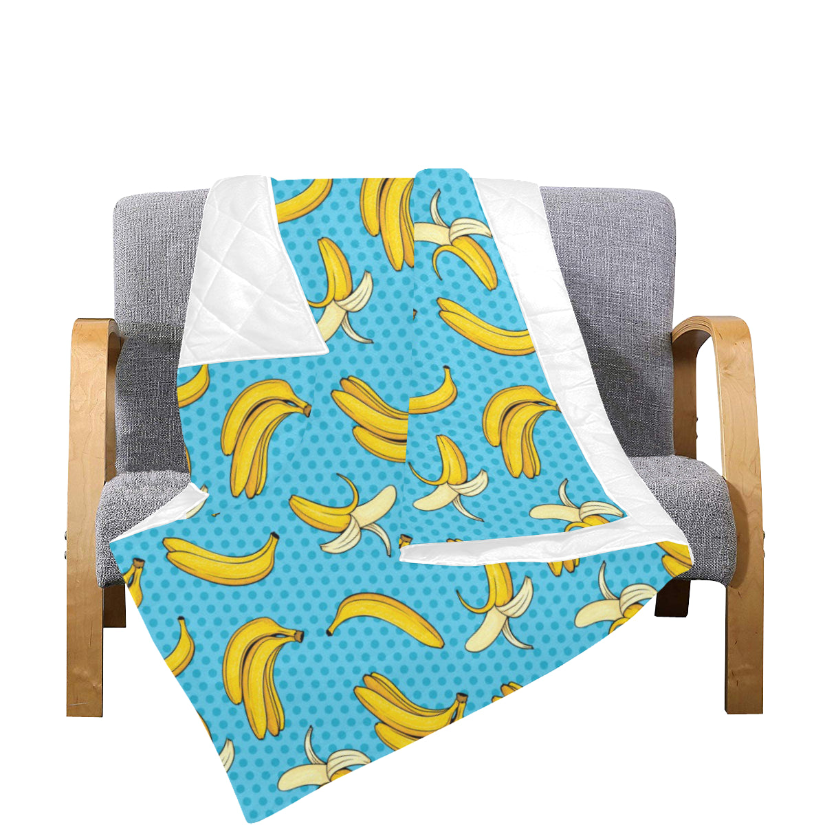 Banana Pattern Print Design BA08 Premium Quilt