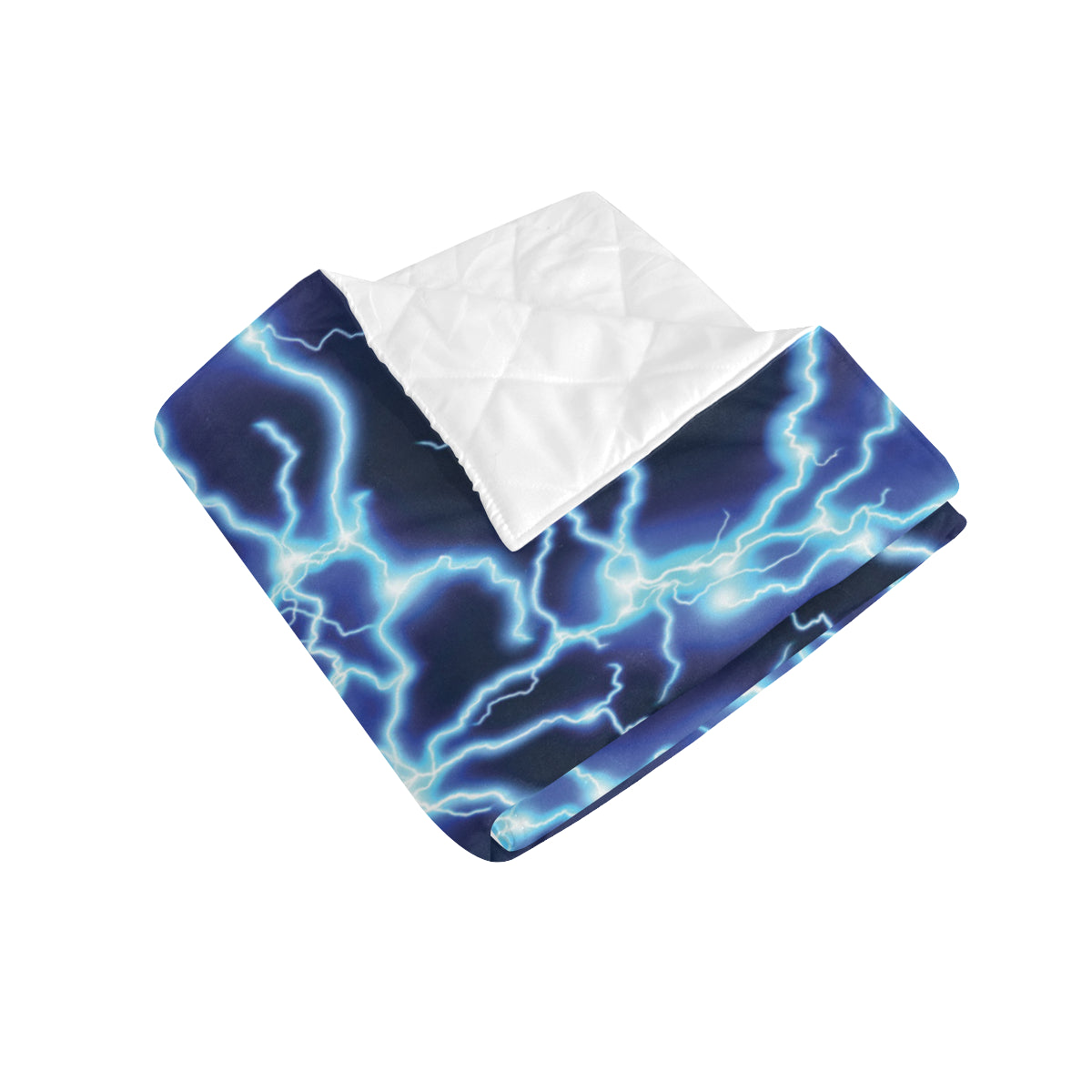 Lightning Thunder Pattern Print Design 04 Premium Quilt