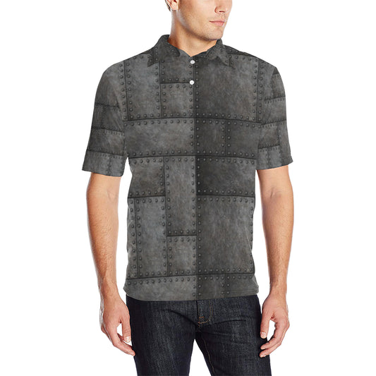 Armor Pattern Print Design 02 Men Polo Shirt
