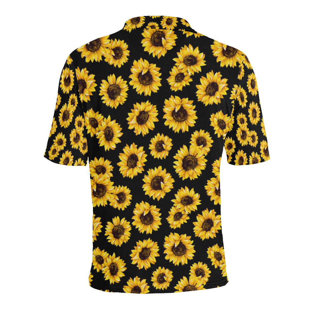 Sunflower Pattern Print Design SF05 Men Polo Shirt