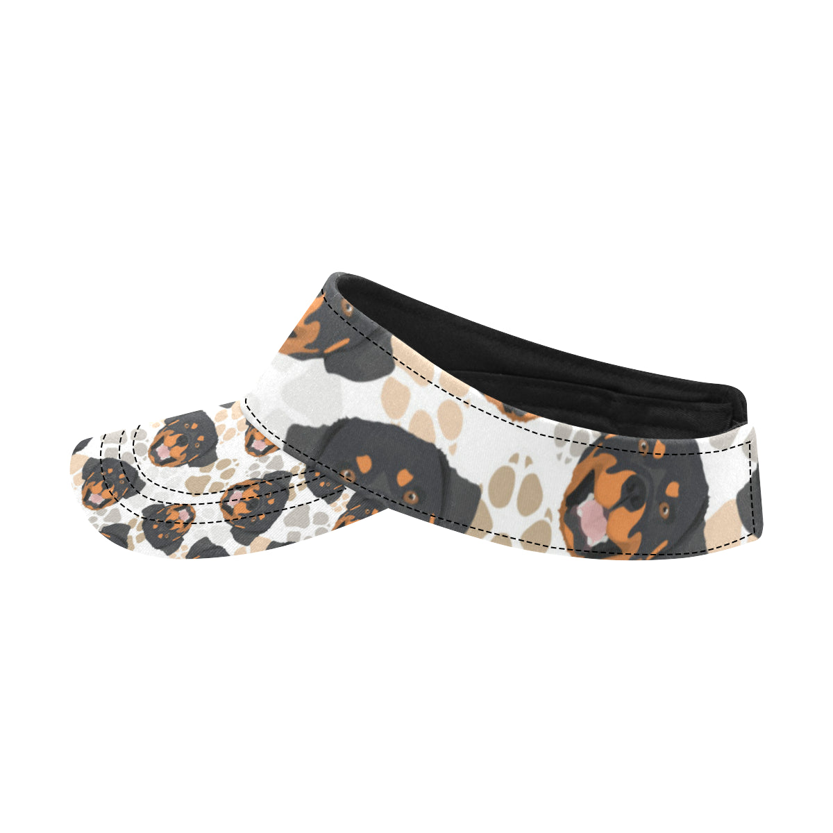 Rottweiler Pattern Print Design A03 Unisex Sun Visor
