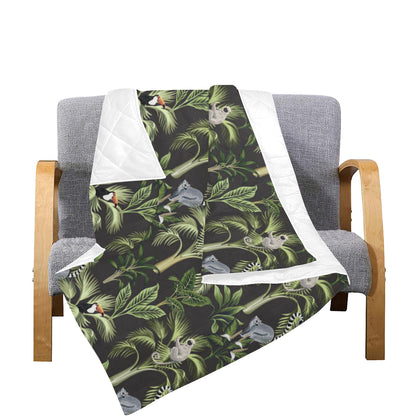 Rainforest Pattern Print Design RF05 Premium Quilt