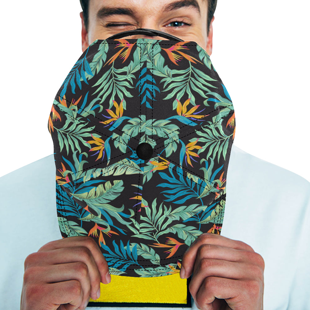 Tropical Palm Leaves Hawaiian Flower Snapback Cap