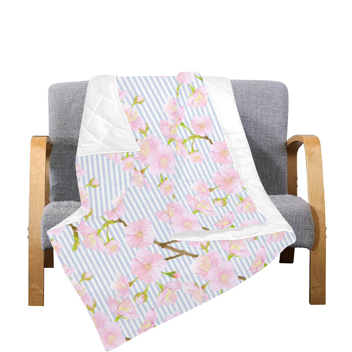 Pink Cherry Blossom Sakura Premium Quilt