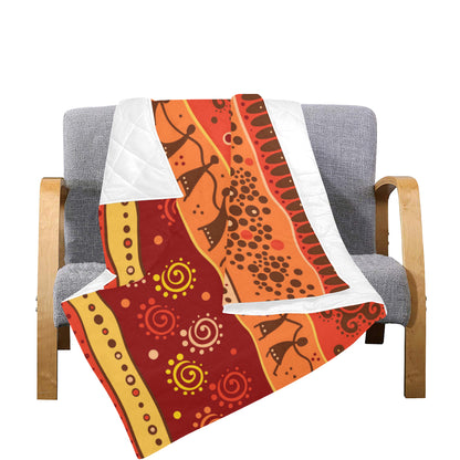 African Pattern Print Design 04 Premium Quilt