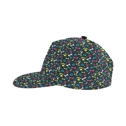 Paw Design Print Snapback Cap