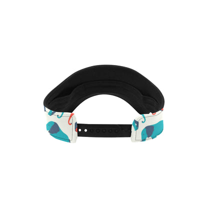 Elephant Colorful Print Pattern Unisex Sun Visor