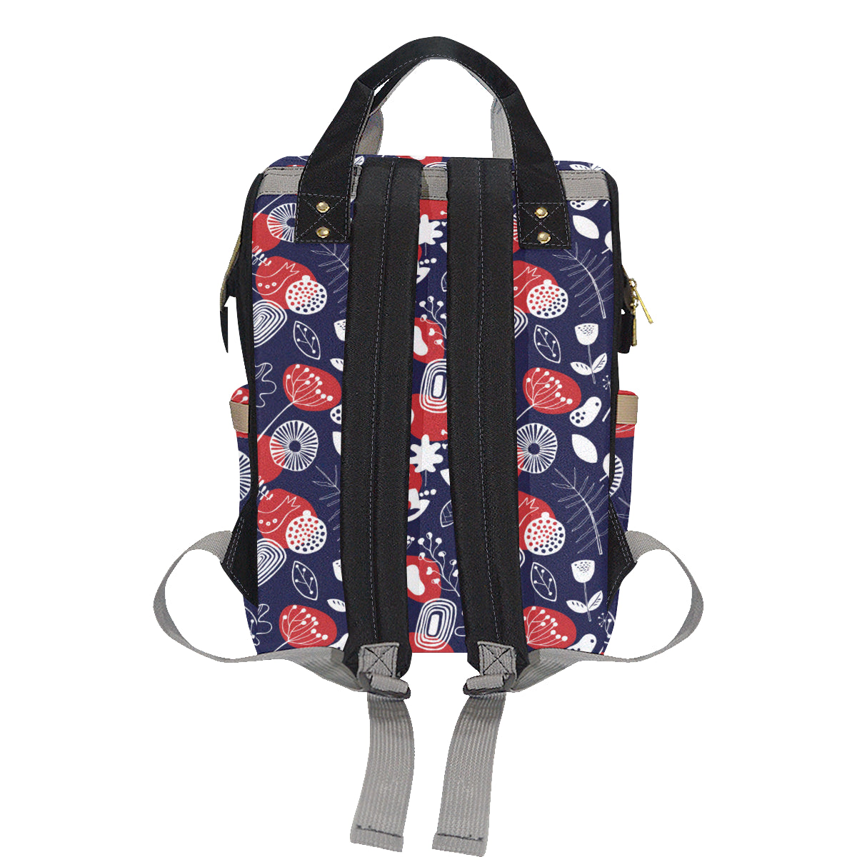 Nordic Pattern Print Design A02 Diaper Bag Backpack
