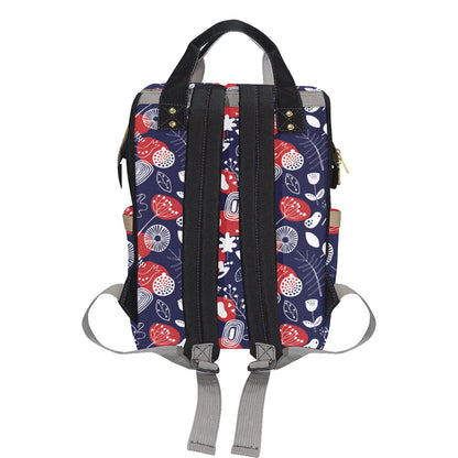 Nordic Pattern Print Design A02 Diaper Bag Backpack