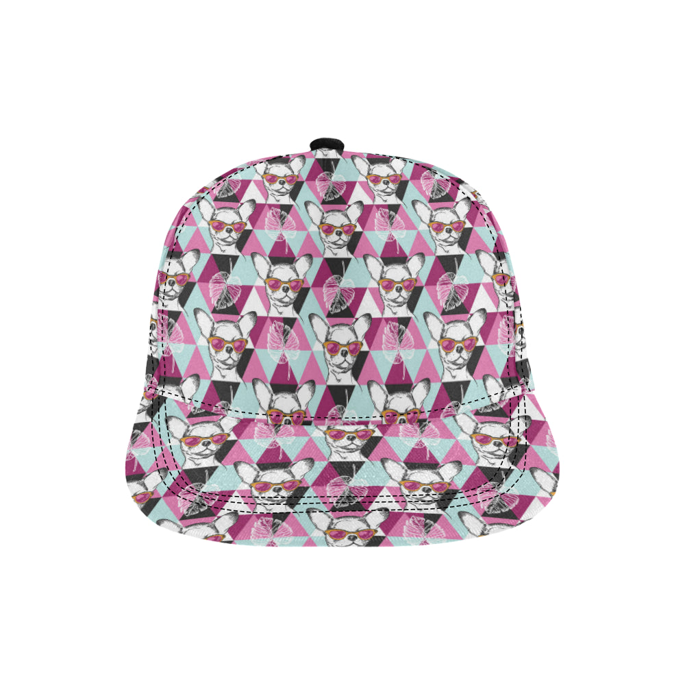 Chihuahua Cute Triangle Pattern Snapback Cap
