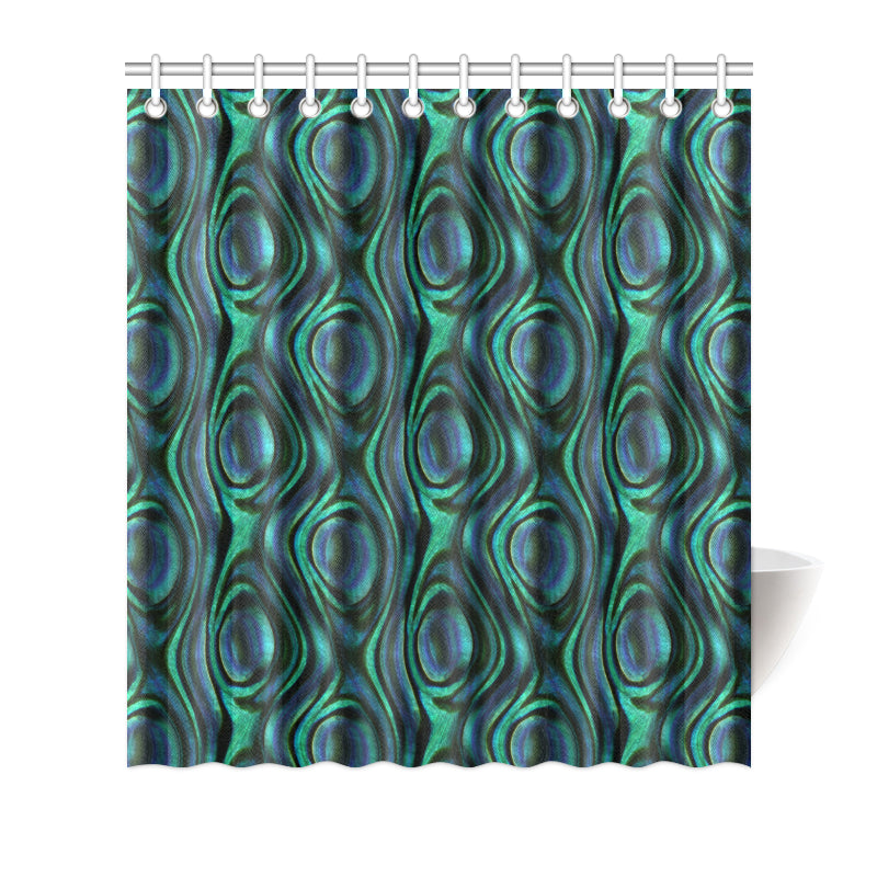 Abalone Pattern Print Design 01 Shower Curtain