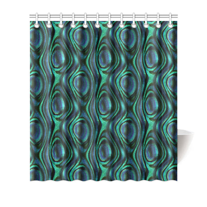 Abalone Pattern Print Design 01 Shower Curtain