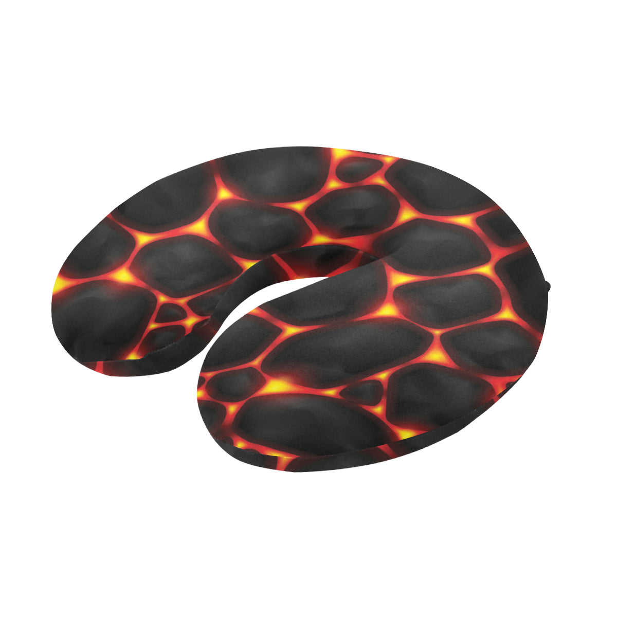 Lava Pattern Print Design 01 U-Shaped Travel Neck Pillow