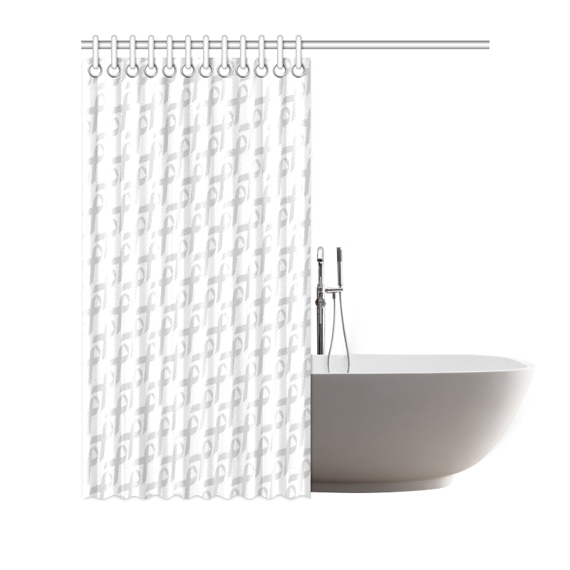 Brain cancer Pattern Print Design 02 Shower Curtain
