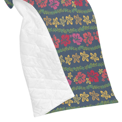 Hawaiian Themed Pattern Print Design H018 Premium Quilt