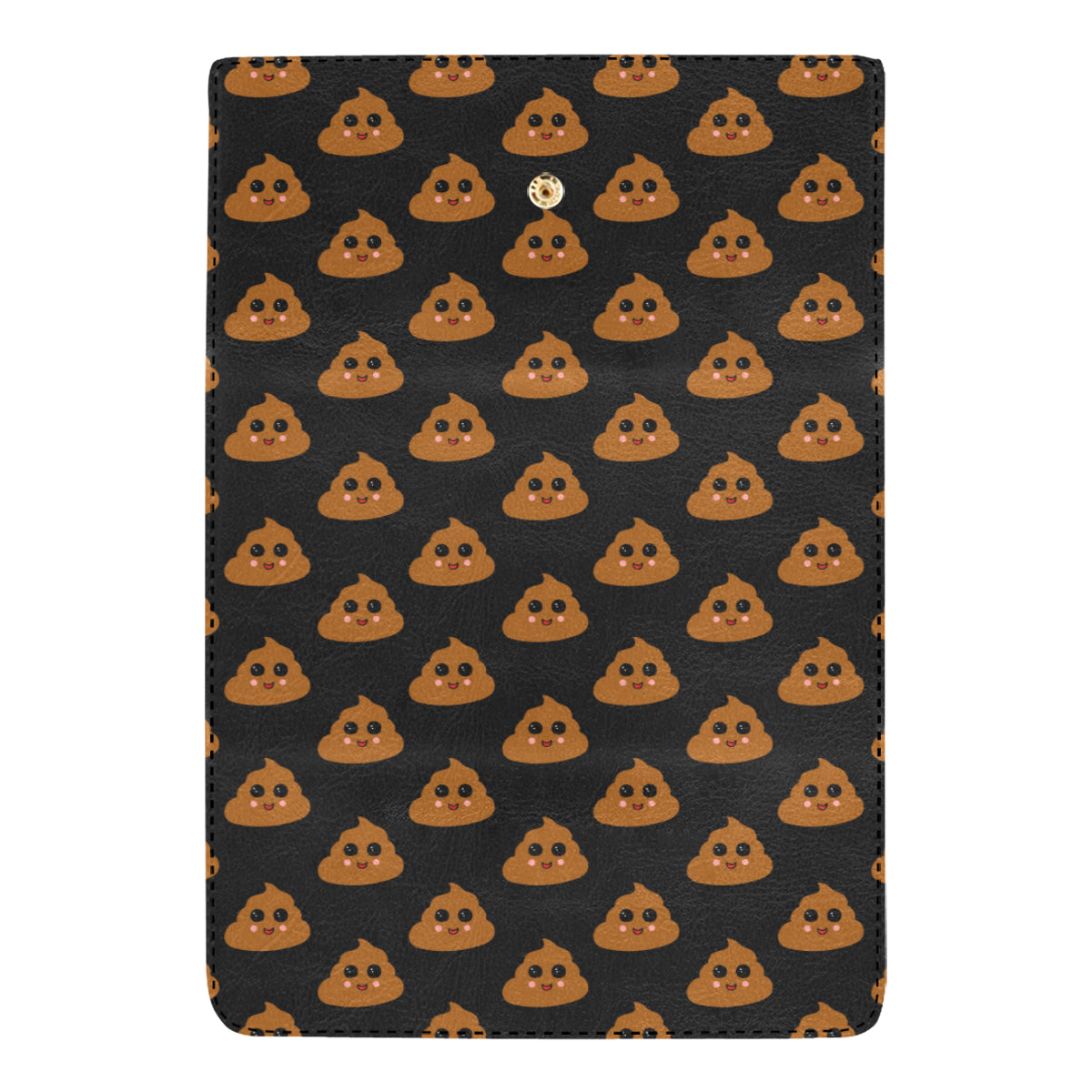 Poop Emoji Pattern Print Design A01 Women's Trifold Wallet