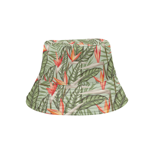 Bird Of Paradise Pattern Print Design BOP08 Unisex Bucket Hat