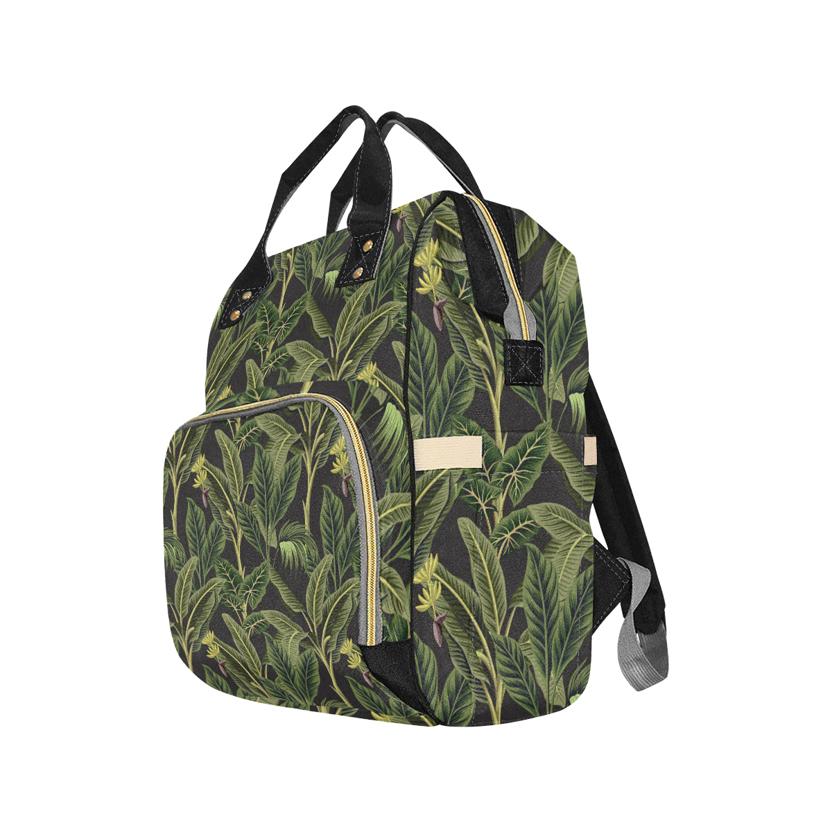 Banana Leaf Pattern Print Design BL04 Diaper Bag Backpack