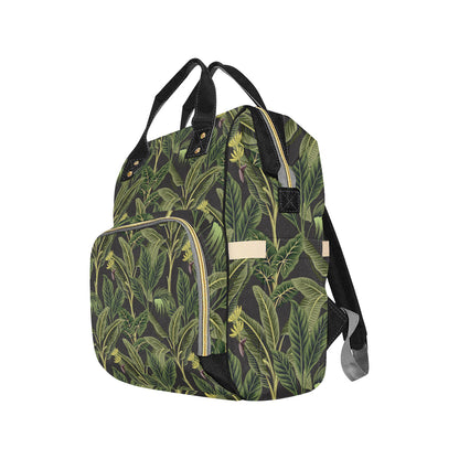 Banana Leaf Pattern Print Design BL04 Diaper Bag Backpack