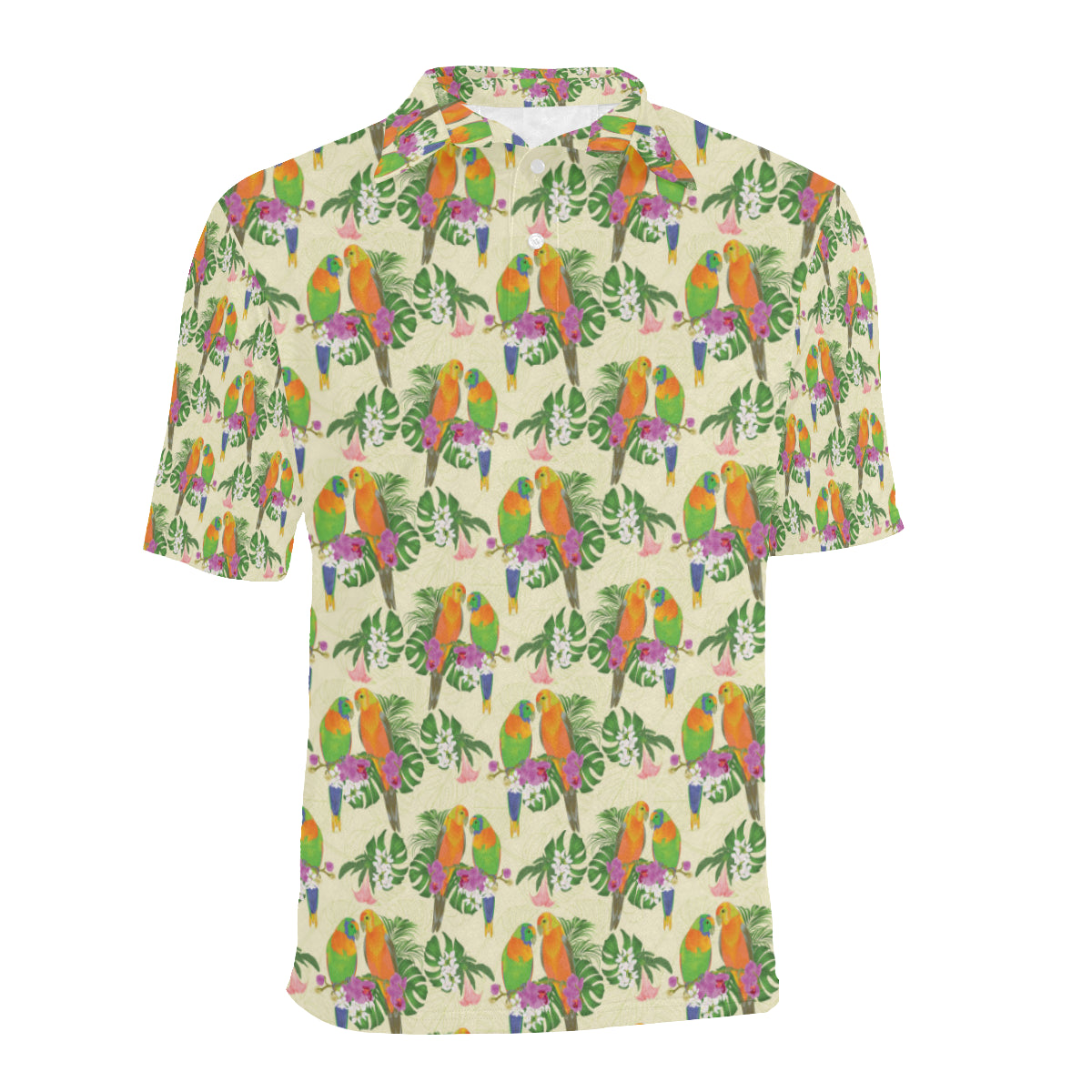 Conures Pattern Print Design 02 Men Polo Shirt