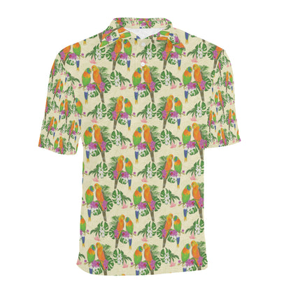 Conures Pattern Print Design 02 Men Polo Shirt