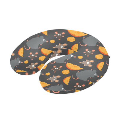 Rat Pattern Print Design 04 U-Shaped Travel Neck Pillow