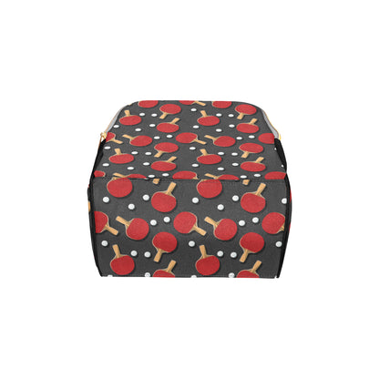 Ping Pong Pattern Print Design A05 Diaper Bag Backpack