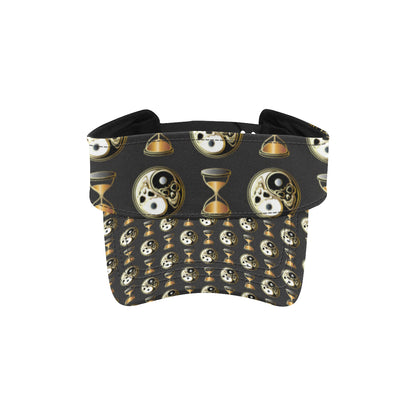 Yin Yang Skull Themed Design Print Unisex Sun Visor