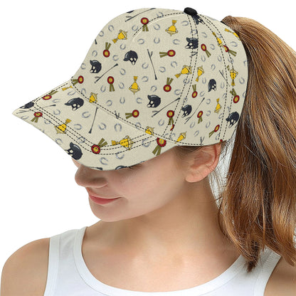 Equestrian Horseshoe Equipment Snapback Cap