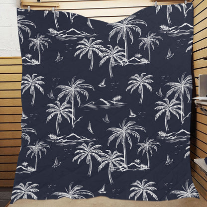Pacific island Pattern Print Design A02 Premium Quilt