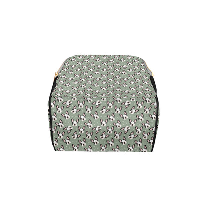 Boston Terrier Pattern Print Design 05 Diaper Bag Backpack