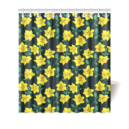 Daffodils Pattern Print Design DF03 Shower Curtain