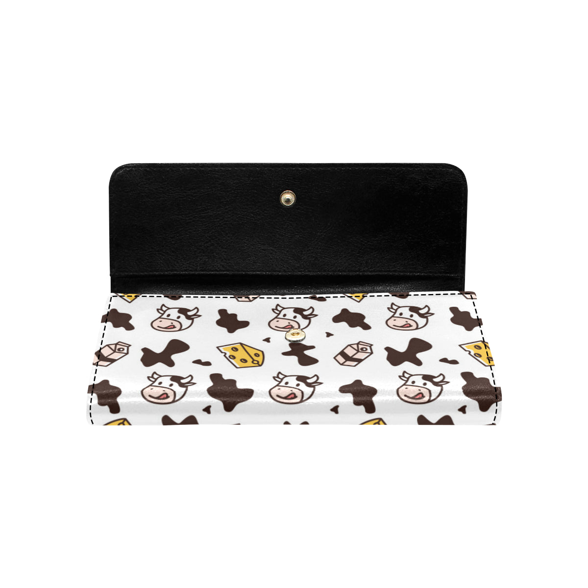 Cow Pattern Print Design 06 Women's Trifold Wallet